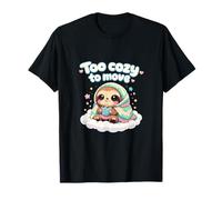 Trop Confortable pour déplacer Le Nuage de Cacao Paresseux Kawaii T-Shirt