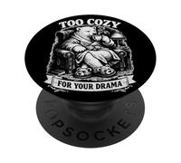 Trop Confortable pour Votre Ours Dramatique introverti PopSockets PopGrip Adhésif