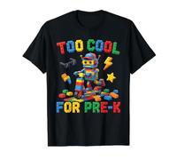 Trop Cool pour la Conception de la Trottinette Robot pré-K T-Shirt Graphique avec Valeur, Homme, Noir, S