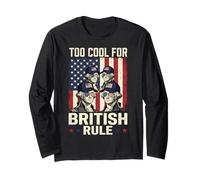 Trop Cool pour la règle Britannique George Washington Style Vintage Manche Longue
