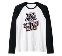 Trop Cool pour la règle Britannique - Humour Patriotique de l'histoire américaine Manche Raglan