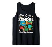 Trop Cool pour l'école mais Ici n'importe où étudiant Amusant et Cool Débardeur