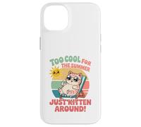Trop Cool pour l'été, il Suffit de Chaton Autour d'un Mignon Chat Kawaii Coque pour iPhone 14 Plus