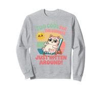Trop Cool pour l'été, il Suffit de Chaton Autour d'un Mignon Chat Kawaii Sweatshirt