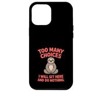 Trop de choix Lazy Sloth Coque pour iPhone 12 Pro Max