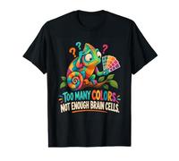 Trop de Couleurs Pas Assez de cellules cérébrales T-Shirt Graphique avec Valeur