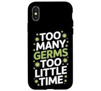 Trop de germes trop peu de temps Microbiologiste Coque pour iPhone X/XS