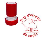 Trop d'erreurs de copie Tampon Auto-Encreur Enseignant - Rouge 22mm, Re-éncrable