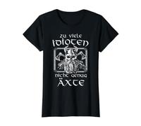 Trop d'idiotes - Pas Assez de Viking Allemand T-Shirt Graphique avec Valeur