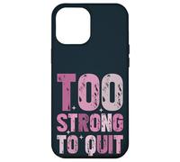 Trop Fort pour cesser de Fumer la Sensibilisation au Cancer du Sein Survivant Coque pour iPhone 12 Pro Max