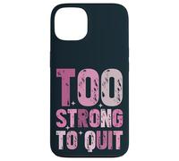 Trop Fort pour cesser de Fumer la Sensibilisation au Cancer du Sein Survivant Coque pour iPhone 13