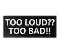 Trop fort trop mauvais Brodé à Repasser ou à Coudre Patch