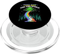 Trop Gay Pour Ce Monde! Pride Love Rainbow Unicorn PopSockets PopGrip pour MagSafe