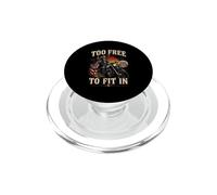 Trop Libre pour Entrer Skeleton Biker PopSockets PopGrip pour MagSafe