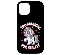 Trop magique pour la réalité drôle mignonne filles licorne Coque pour iPhone 12/12 Pro