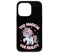Trop magique pour la réalité drôle mignonne filles licorne Coque pour iPhone 13 Pro
