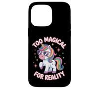 Trop magique pour la réalité drôle mignonne filles licorne Coque pour iPhone 14 Pro Max