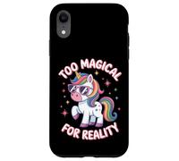 Trop magique pour la réalité drôle mignonne filles licorne Coque pour iPhone XR
