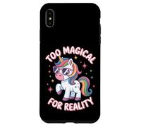 Trop magique pour la réalité drôle mignonne filles licorne Coque pour iPhone XS Max