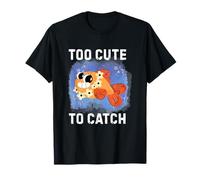 Trop mignon pour attraper un poisson de dessin animé amusant pour les amateurs de l'océan T-Shirt