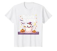 Trop Mignon pour effrayer Halloween, Un Divertissement fantomatique pour Enfants T-Shirt, Enfant, Blanc, 12 Ans