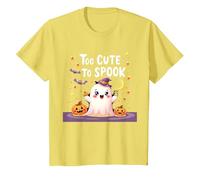 Trop Mignon pour effrayer Halloween, Un Divertissement fantomatique pour Enfants T-Shirt, Enfant, Citron, 12 Ans