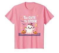 Trop Mignon pour effrayer Halloween, Un Divertissement fantomatique pour Enfants T-Shirt, Enfant, Rose, 2 Ans