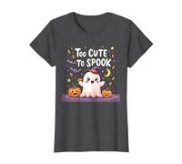 Trop Mignon pour effrayer Halloween, Un Divertissement fantomatique pour Enfants T-Shirt, Femme, Chiné Foncé, XL