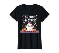 Trop Mignon pour effrayer Halloween, Un Divertissement fantomatique pour Enfants T-Shirt, Femme, Noir, L