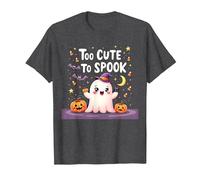 Trop Mignon pour effrayer Halloween, Un Divertissement fantomatique pour Enfants T-Shirt, Homme, Chiné Foncé, XL