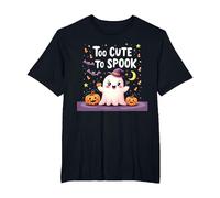Trop Mignon pour effrayer Halloween, Un Divertissement fantomatique pour Enfants T-Shirt, Homme Grandes Tailles, Noir, 3X Tall