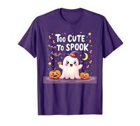 Trop Mignon pour effrayer Halloween, Un Divertissement fantomatique pour Enfants T-Shirt, Homme, Violet, XL