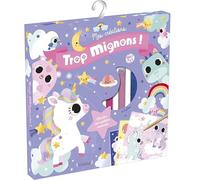 Trop mignons ! Sables colorés Pochette avec 6 tableaux et 6 tubes de sable À partir de 6 ans