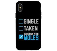 Trop occupé avec Moles Animal Mole Lover Mole Whisperer Coque pour iPhone X/XS