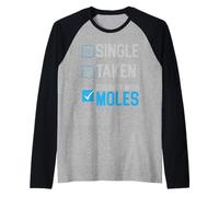 Trop occupé avec Moles Animal Mole Lover Mole Whisperer Manche Raglan