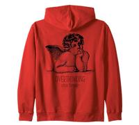 Trop pensant Ange Drôle Sarcastique Minimaliste Existentiel Sweat à Capuche