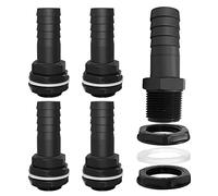 Trop Plein Cuve, 4 Pièces Passe Paroi Cuve Eau 1000l, Raccord Tuyau 25mm, Kit de Jumelage Cuve mit Joints, Raccord Récupérateur Eau de Pluie