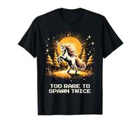Trop rare pour apparaître deux fois | Pixel art licorne T-Shirt