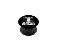 Trop réfléchir à la réponse est Penguin Funny Maths Prof PopSockets PopGrip Adhésif