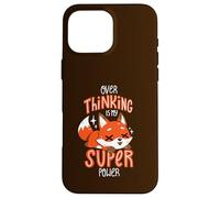 Trop réfléchir est mon super pouvoir Coque pour iPhone 16 Pro Max