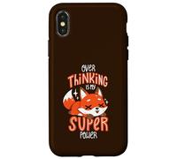 Trop réfléchir est mon super pouvoir Coque pour iPhone X/XS