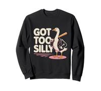 Trop Ridicule Cool Oie avec Une Batte Oie Amoureuse Sweatshirt
