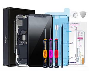 Trop Saint® Kit de Réparation Écran pour iPhone XS Max - Display OLED Premium - avec Outils, Tapis de Repérage Magnétique et Joint d'étanchéité
