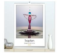 Tropfen Magische Momente (hochwertiger Premium Wandkalender 2026 DIN A2 hoch), Kunstdruck in Hochglanz: Der Moment wenn ein Wassertropfen auf einen anderen trifft.