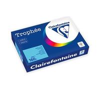 Clairefontaine Trophée - 209 microns - bleu foncé - A4 (210 x 297 mm) - 160 g/m² - 250 feuille(s) zéro plastique - papier teinté G