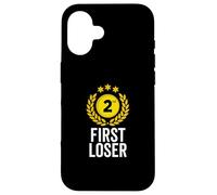 Trophée 2nd Place First Loser Funny Second Place Coque pour iPhone 16