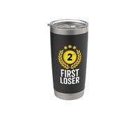 Trophée 2nd Place First Loser Funny Second Place Gobelet isotherme en acier inoxydable double paroi