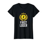 Trophée 2nd Place First Loser Funny Second Place T-Shirt Graphique avec Valeur