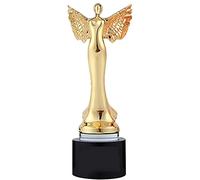Trophée Ange Ailé Créatif, Prix De Compétition, Cadeau De Fête, Souvenirs en Cristal, Trophées avec Gravure Personnalisée(Gold)