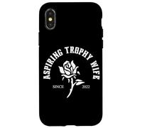 Trophée Aspirant Wife Since 2022 Anniversaire de Mariage Amusant Coque pour iPhone X/XS